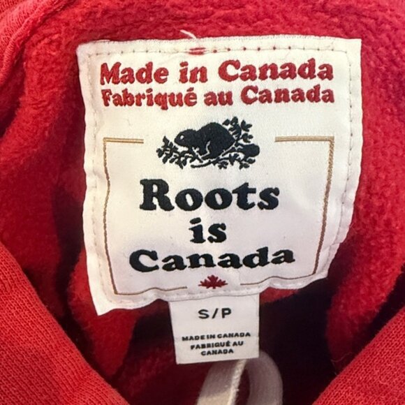 Roots Canada Red Hoodie with Beaver Logo - Picture 2 of 12
